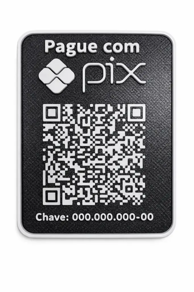 Placa Pix Personalizada